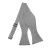 Solid Silver Self Tie Bow Tie Satin Mens Ties