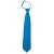 Solid Peacock Blue Zipper Ties Mens Neckties