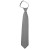 Solid Silver Boys Zipper Ties Kids Neckties
