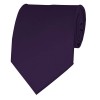 Eggplant Solid Color Ties Mens Neckties