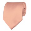Light Salmon Solid Color Ties Mens Neckties