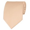 Peach Solid Color Ties Mens Neckties