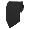 Black Ties Mens Solid Color Neckties