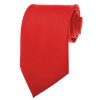 Red Ties Mens Solid Color Neckties