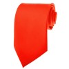 Solid Bright Red Skinny Ties Solid Color 2 Inch Mens Neckties