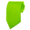Lime Green Ties Mens Solid Color Neckties