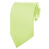 Pear Green Ties Mens Solid Color Neckties