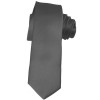 Solid Charcoal Skinny Ties Solid Color 2 Inch Mens Neckties
