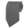 Charcoal Ties Mens Solid Color Neckties