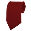 Burgundy Ties Mens Solid Color Neckties