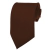Cocoa BrownTies Mens Solid Color Neckties