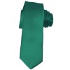Solid Teal Green Skinny Ties Solid Color 2 Inch Mens Neckties