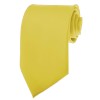 Solid Baby Yellow Skinny Ties Solid Color 2 Inch Mens Neckties