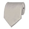 Platinum Solid Color Ties Mens Neckties
