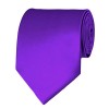 Plum Violet Solid Color Ties Mens Neckties