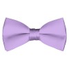 Solid Lavender Bow Tie Pre-tied Satin Mens Ties