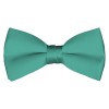 Solid Mint Green Bow Tie Pre-tied Satin Mens Ties