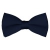 Solid Navy Blue Bow Tie Pre-tied Satin Mens Ties