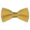 Solid Honey Gold Bow Tie Pre-tied Satin Mens Ties