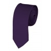 Skinny Eggplant Ties Solid Color 2 Inch Tie Mens Neckties