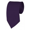 Slim Eggplant Necktie 2.75 Inch Ties Mens Solid Color Neckties