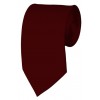 Slim Maroon Necktie 2.75 Inch Ties Mens Solid Color Neckties