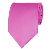 Hot Pink Solid Color Ties Mens Neckties