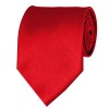 Red Solid Color Ties Mens Neckties