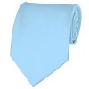 Powder Blue Solid Color Ties Mens Neckties