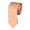 Skinny Light Salmon Ties Solid Color 2 Inch Tie Mens Neckties
