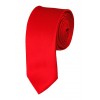 Skinny Red Ties Solid Color 2 Inch Tie Mens Neckties