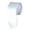 Skinny White Ties Solid Color 2 Inch Tie Mens Neckties