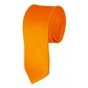 Skinny Orange Ties Solid Color 2 Inch Tie Mens Neckties