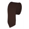 Skinny Brown Ties Solid Color 2 Inch Tie Mens Neckties