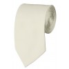 Slim Cream Necktie 2.75 Inch Ties Mens Solid Color Neckties