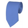 Slim Steel Blue Necktie 2.75 Inch Ties Mens Solid Color Neckties