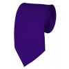Slim Dark Purple Necktie 2.75 Inch Ties Mens Solid Color Neckties