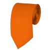 Slim Orange Necktie 2.75 Inch Ties Mens Solid Color Neckties