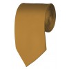 Slim Copper Necktie 2.75 Inch Ties Mens Solid Color Neckties