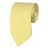 Slim Light Yellow Necktie 2.75 Inch Ties Mens Solid Color Neckties