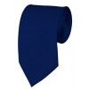 Slim Navy Necktie 2.75 Inch Ties Mens Solid Color Neckties