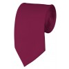 Slim Raspberry Necktie 2.75 Inch Ties Mens Solid Color Neckties