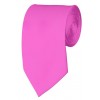 Slim Hot Pink Necktie 2.75 Inch Ties Mens Solid Color Neckties