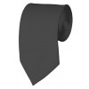Slim Charcoal Necktie 2.75 Inch Ties Mens Solid Color Neckties
