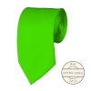 Lime Green Extra Long Tie Solid Color Ties Mens Neckties