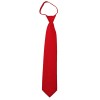 Solid Red Zipper Ties Mens Neckties