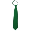Solid Kelly Green Zipper Ties Mens Neckties