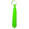 Solid Lime Green Zipper Ties Mens Neckties