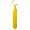 Solid Golden Yellow Zipper Ties Mens Neckties