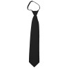 Solid Black Zipper Ties Mens Neckties